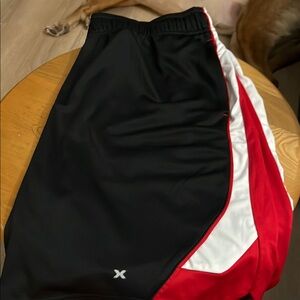 Xersion Black and Red Athletic Shorts